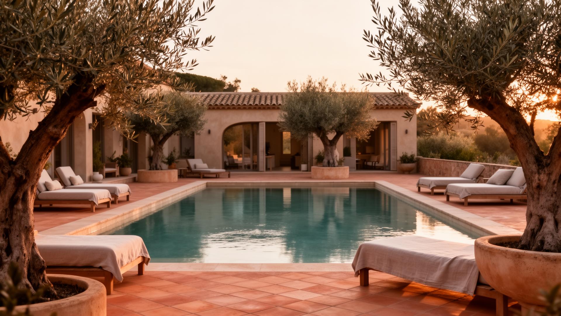 Boutique Mallorca hotel at sunset